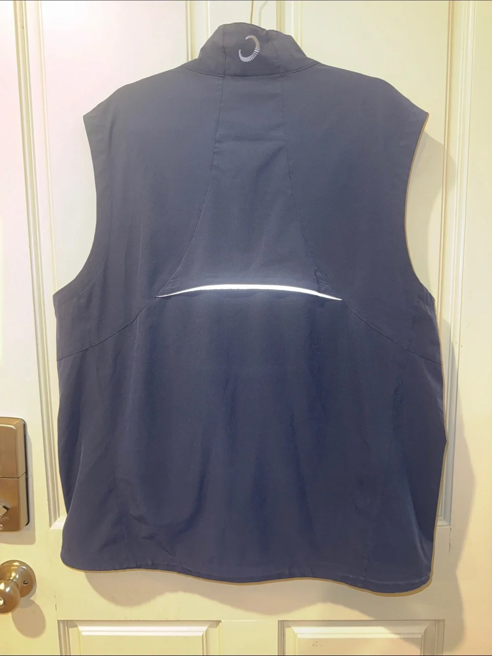 Men's Navy Performance Softshell Vest with Zip Pockets
